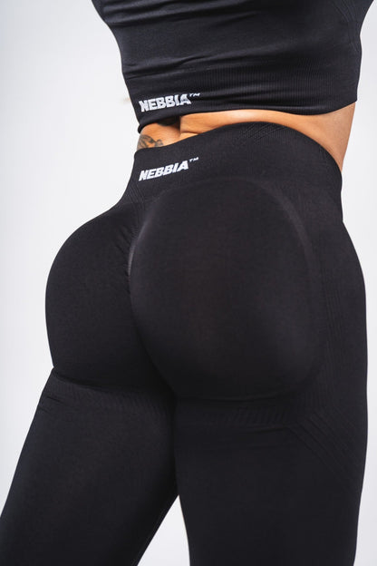 Nebbia Push - Up Leggings with Shaping Lines FLOW SEAMLESS 497 Black - AlisiiaKholli