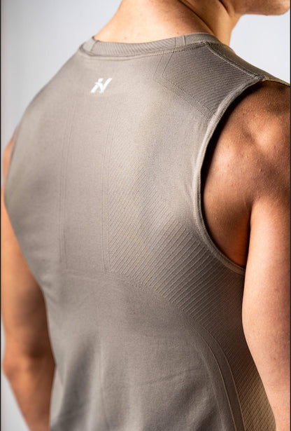 NEBBIA Seamless Tank Power 899 | Black & Light Brown Ash - AlisiiaKholli