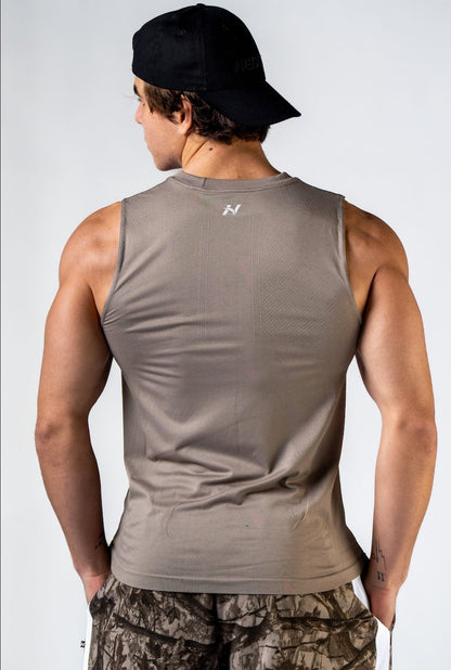 NEBBIA Seamless Tank Power 899 | Black & Light Brown Ash - AlisiiaKholli