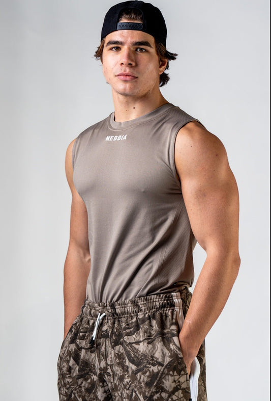 NEBBIA Seamless Tank Power 899 | Black & Light Brown Ash - AlisiiaKholli