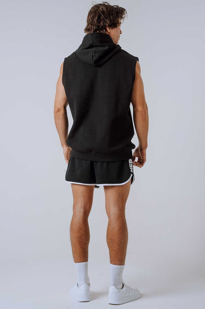 NEBBIA Training Tank HERO 299 – Black - on - Black Sleeveless Gym Hoodie - AlisiiaKholli