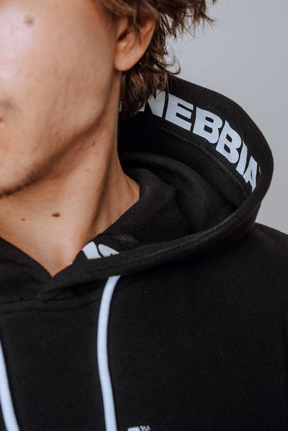 NEBBIA Training Tank HERO 299 – Black - on - Black Sleeveless Gym Hoodie - AlisiiaKholli