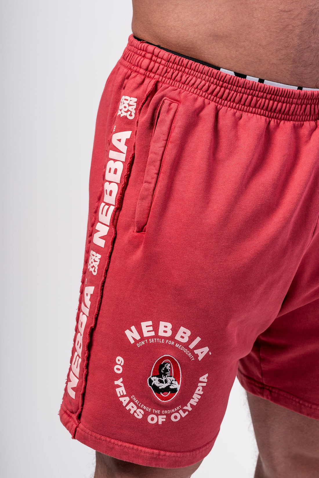 Nebbia Washed Sweat Shorts LEGEND Red 786 - AlisiiaKholli