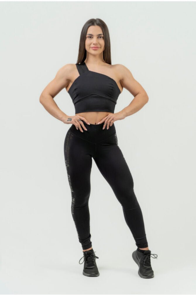 NEBBIA WOMEN’S CLASSIC HIGH WAIST LEGGINGS INTENSE ICONIC 834 Black - AlisiiaKholli
