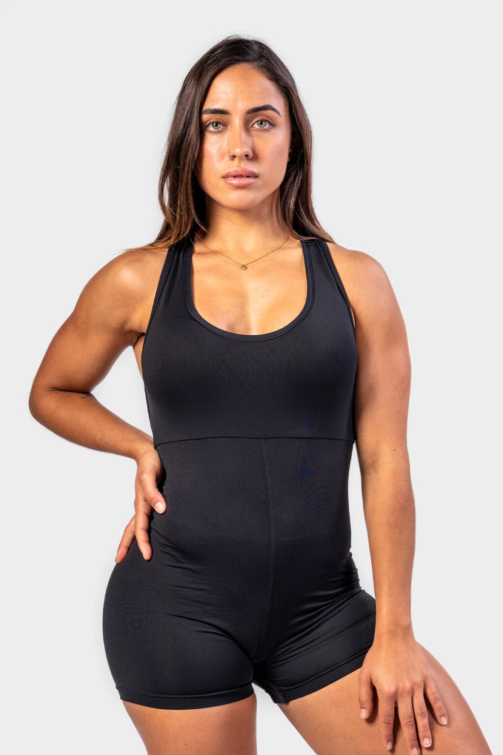 ONE - PIECE WORKOUT BODYSUIT 5″ GYM RAT 287 - AlisiiaKholli