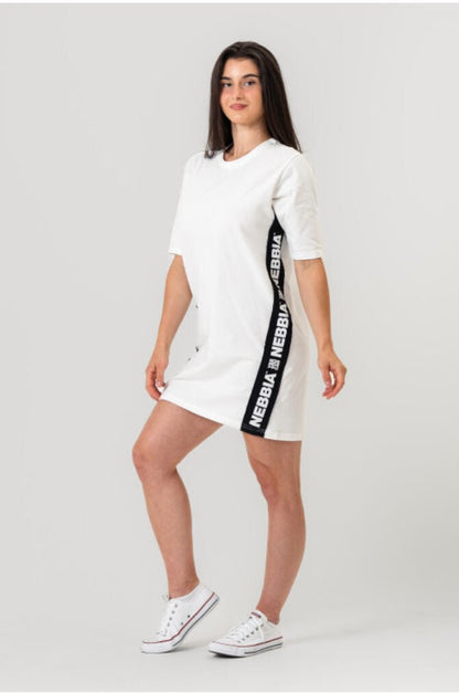 OVERSIZED T - SHIRT DRESS NEBBIA CLUB 594 white - AlisiiaKholli