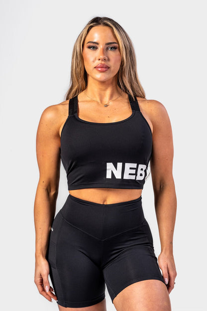 Padded High - Impact Sports bra GYM TIME Black 231 - AlisiiaKholli
