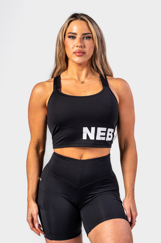 Padded High - Impact Sports bra GYM TIME Black 231 - AlisiiaKholli