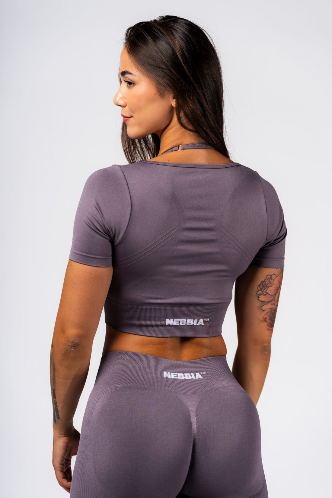 SHAPING CROP TOP FLOW SEAMLESS 499 Purple - AlisiiaKholli
