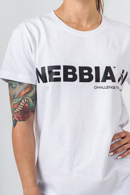 T - SHIRT GYM ESSENTIALS 380 unisex WHITE - AlisiiaKholli