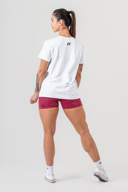 T - SHIRT GYM ESSENTIALS 380 unisex WHITE - AlisiiaKholli