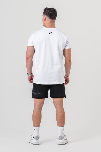 T - SHIRT GYM ESSENTIALS 380 unisex WHITE - AlisiiaKholli