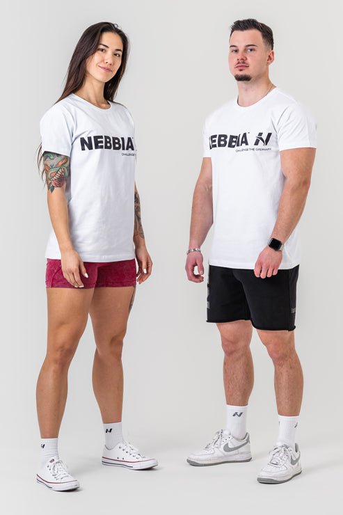 T - SHIRT GYM ESSENTIALS 380 unisex WHITE - AlisiiaKholli