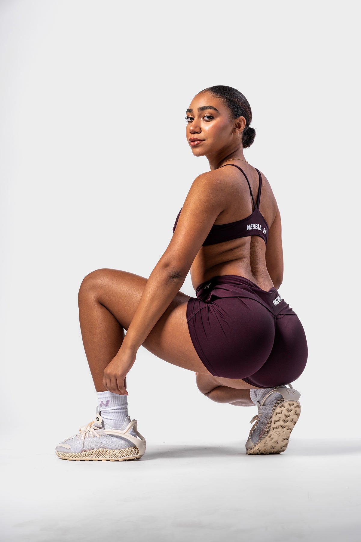 V - SHAPING BELT SHORTS STRONG BEAUTY 428 Burgundy - AlisiiaKholli