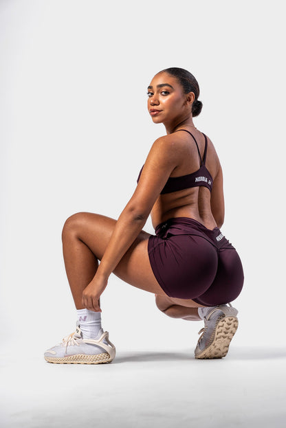 V - SHAPING BELT SHORTS STRONG BEAUTY 428 Burgundy - AlisiiaKholli