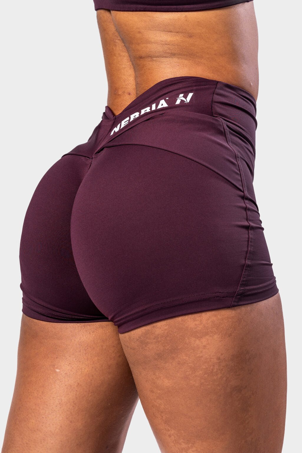 V - SHAPING BELT SHORTS STRONG BEAUTY 428 Burgundy - AlisiiaKholli