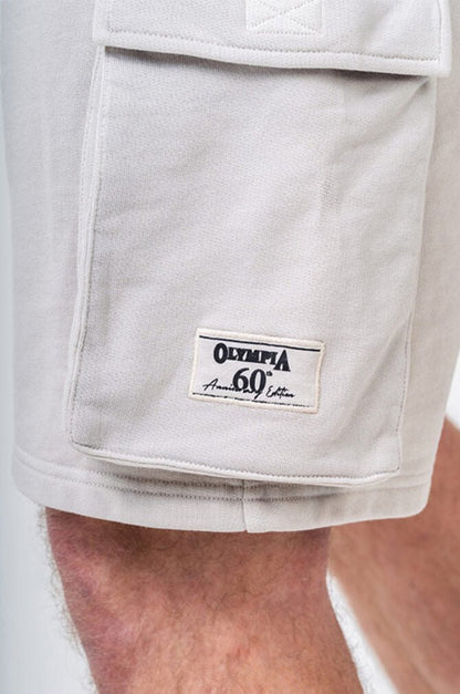 Washed Loose Fit Cargo Shorts LEGACY 787 Light grey - AlisiiaKholli