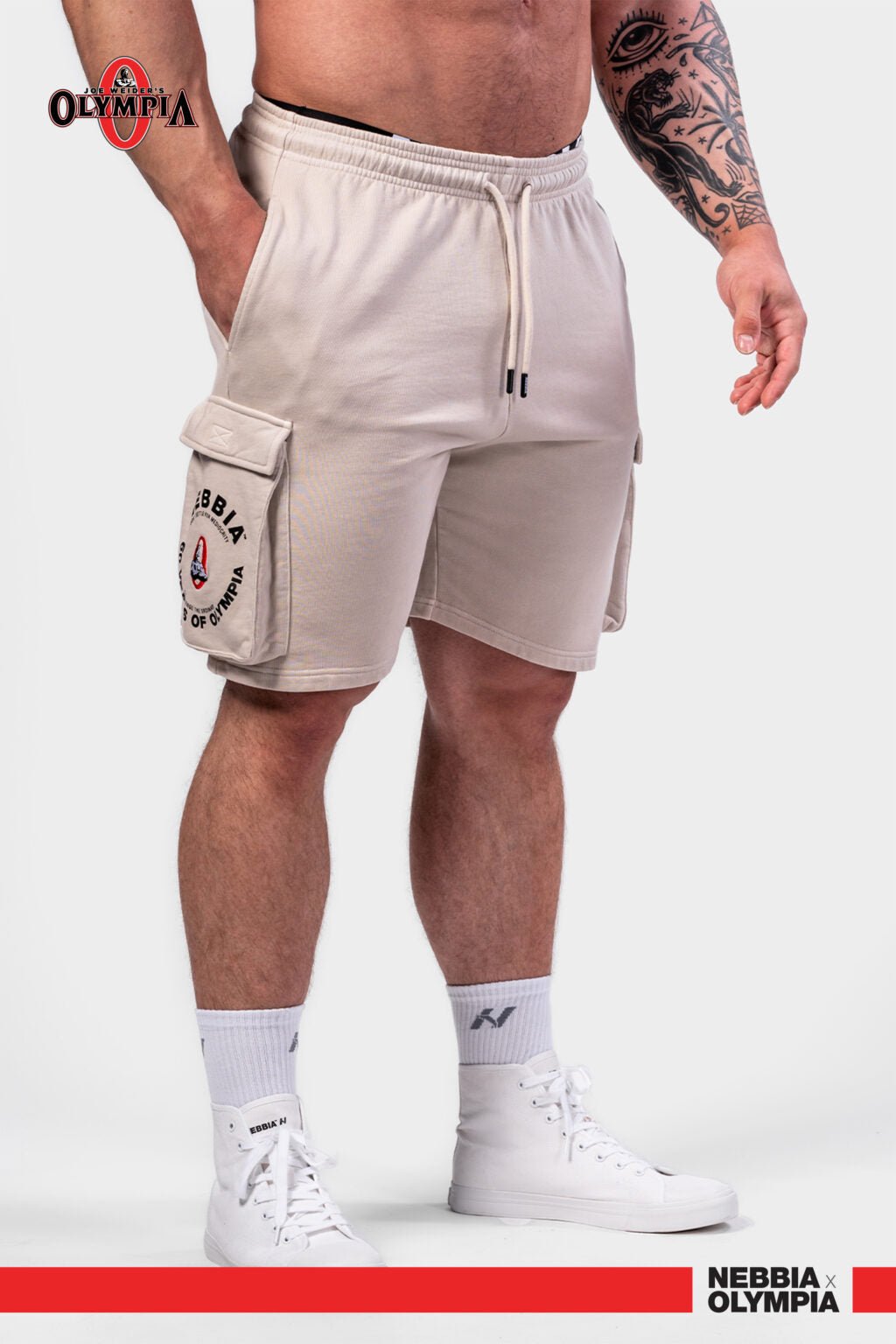 Washed Loose Fit Cargo Shorts LEGACY 787 Light grey - AlisiiaKholli