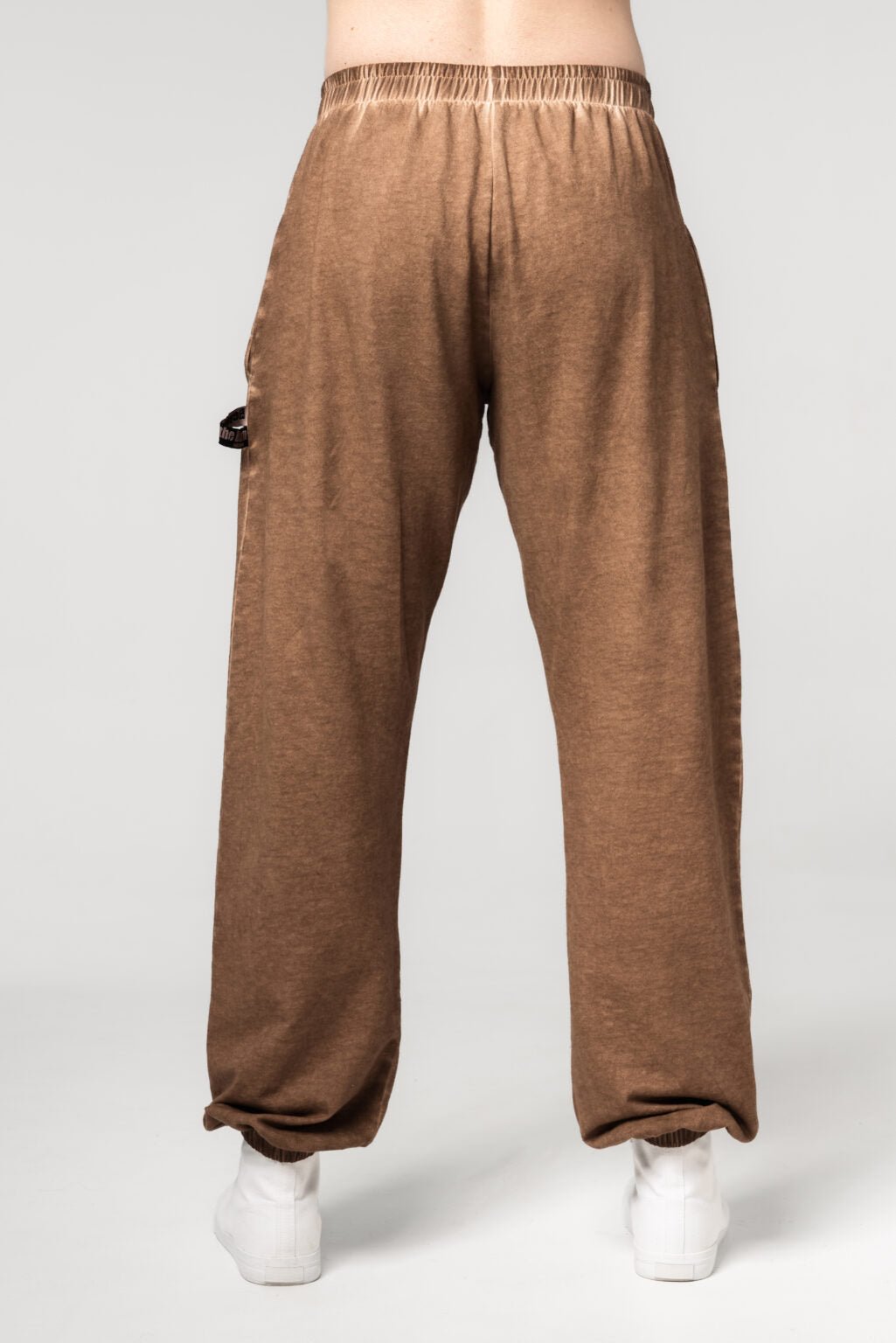Washed - off Gym Sweatpants Baggy Style GYM BRO Light Brown 373 - AlisiiaKholli