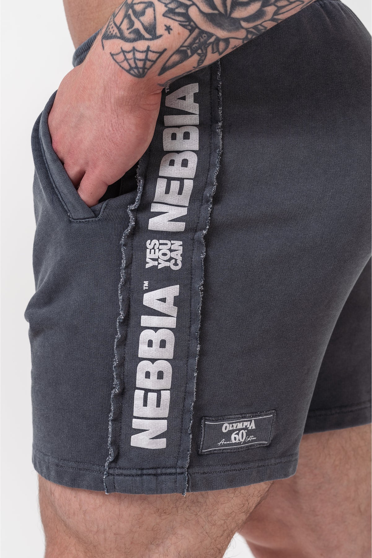 Washed Sweat Shorts LEGEND 786 Black - AlisiiaKholli