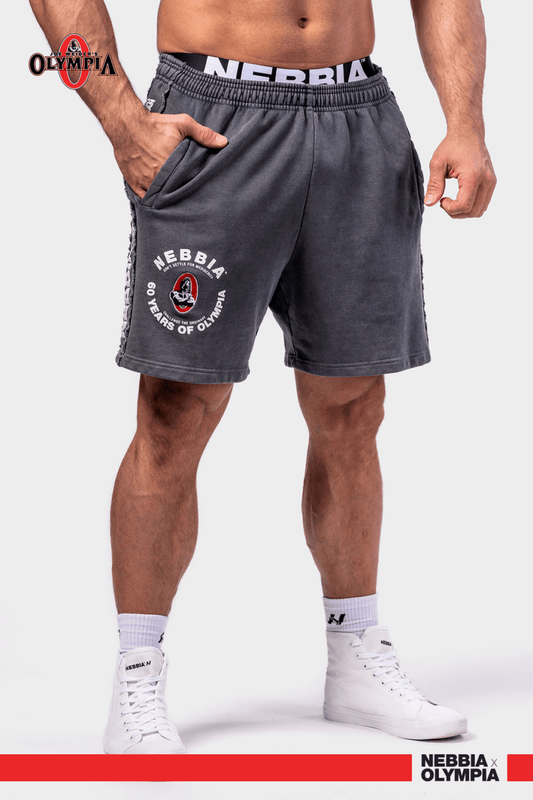 Washed Sweat Shorts LEGEND 786 Black - AlisiiaKholli
